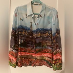 Alice + Olivia Paris Silk Top